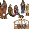 Cheqo ® Kerststal Figuren - Kerststalfiguren - Kerstgroep - Kerstbeeldjes - 9-Delig Online