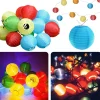 Cheqo Lichtslangen^® Lampionnen Slinger - Feestverlichting - Lichtslang - Lichtslinger Lampion - Lampionnen Met Verlichting - Blauw - 4.75 Meter - 20 Lampions