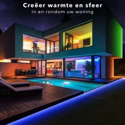 Cheqo Lichtslangen^® Ledstrip Led Neonlight - 5M - Koel Wit - Decoratie Lichtslang Voor Binnen En Buiten