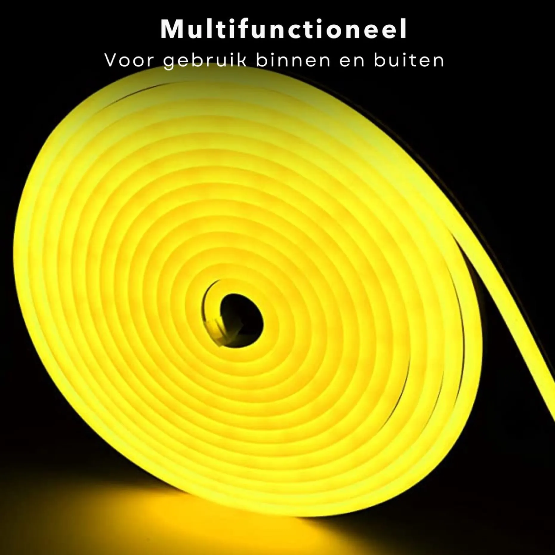 Cheqo Lichtslangen^® Ledstrip Led Neonlight - 5M - Koel Wit - Decoratie Lichtslang Voor Binnen En Buiten