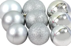 Christmas gifts 70 Kerstballen In Opbergbox - Kunststof Kerstballen - O4/5/6 Cm - Mat/ Glanzend/ Glitter Fashion