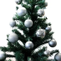 Christmas gifts 70 Kerstballen In Opbergbox - Kunststof Kerstballen - O4/5/6 Cm - Mat/ Glanzend/ Glitter Fashion
