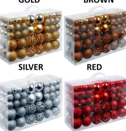 Christmas gifts Kerstballenset - 100 Stuks - 3/4/6Cm Clearance
