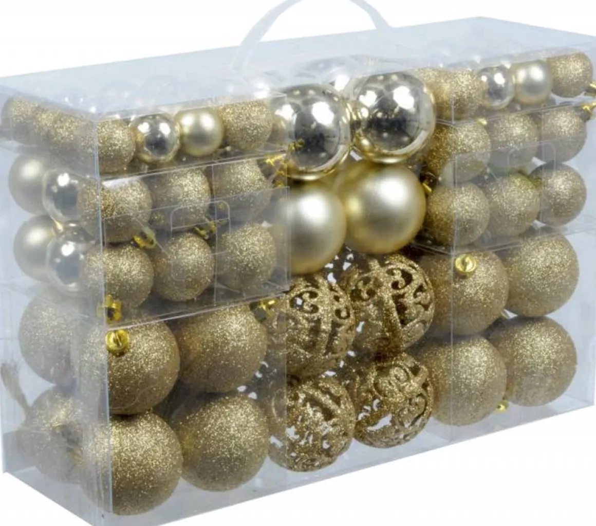 Christmas gifts Kerstballenset - 100 Stuks - 3/4/6Cm Clearance