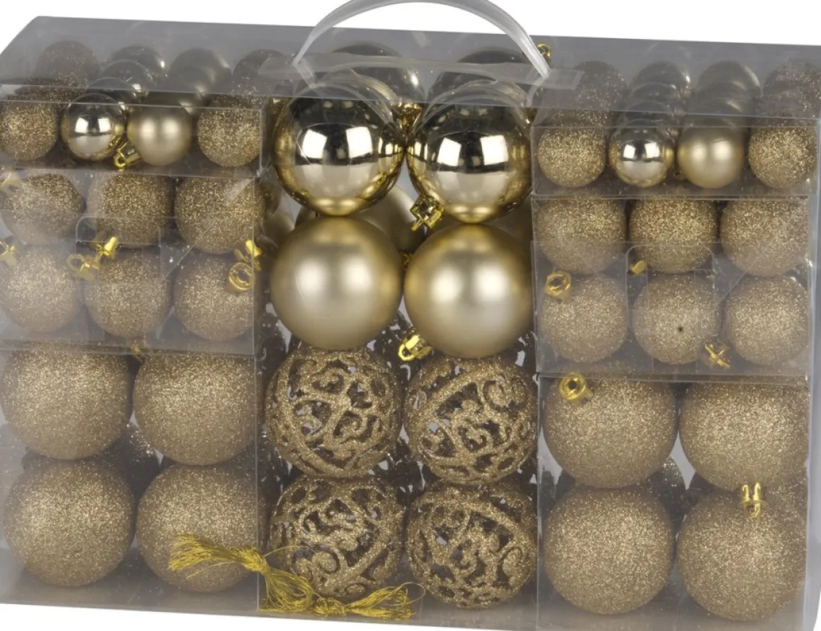 Christmas gifts Kerstballenset - 100 Stuks - 3/4/6Cm Clearance