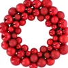 Christmas gifts Kerstkrans - O 36 Cm - 55 Ballen - Rood - Pvc Best Sale