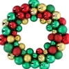 Christmas gifts Kerstkrans - O 36 Cm - 55 Ballen - Groen-Rood-Goud - Pvc Flash Sale