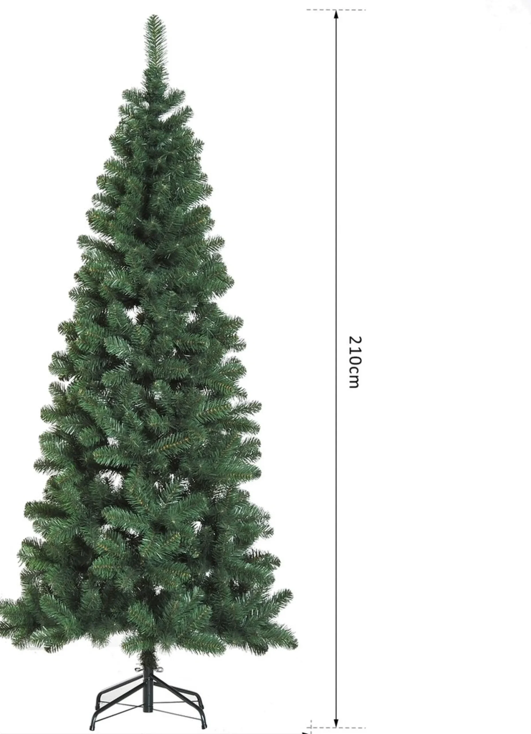 ChristmasGoodz Kunstkerstbomen^ - Kunstkerstboom - Smalle Kunstkerstboom - Smalle Kerstboom - Volle Boom 210 Cm