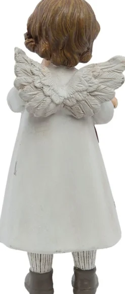 Clayre u0026 Eef Clayre & Eef Beeld Engel 6X5X14 Cm Wit Polyresin Kerstdecoratie New