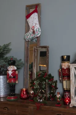 Clayre u0026 Eef Clayre & Eef Haak Kerstsok Gewei 18X24X15 Cm Rood Bruin Kunststof Outlet