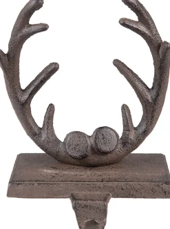 Clayre u0026 Eef Clayre & Eef Haak Kerstsok Gewei 13X12X18 Cm Bruin Ijzer Sale