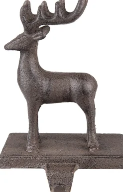 Clayre u0026 Eef Clayre & Eef Haak Kerstsok Rendier 13X11X21 Cm Bruin Ijzer Cheap