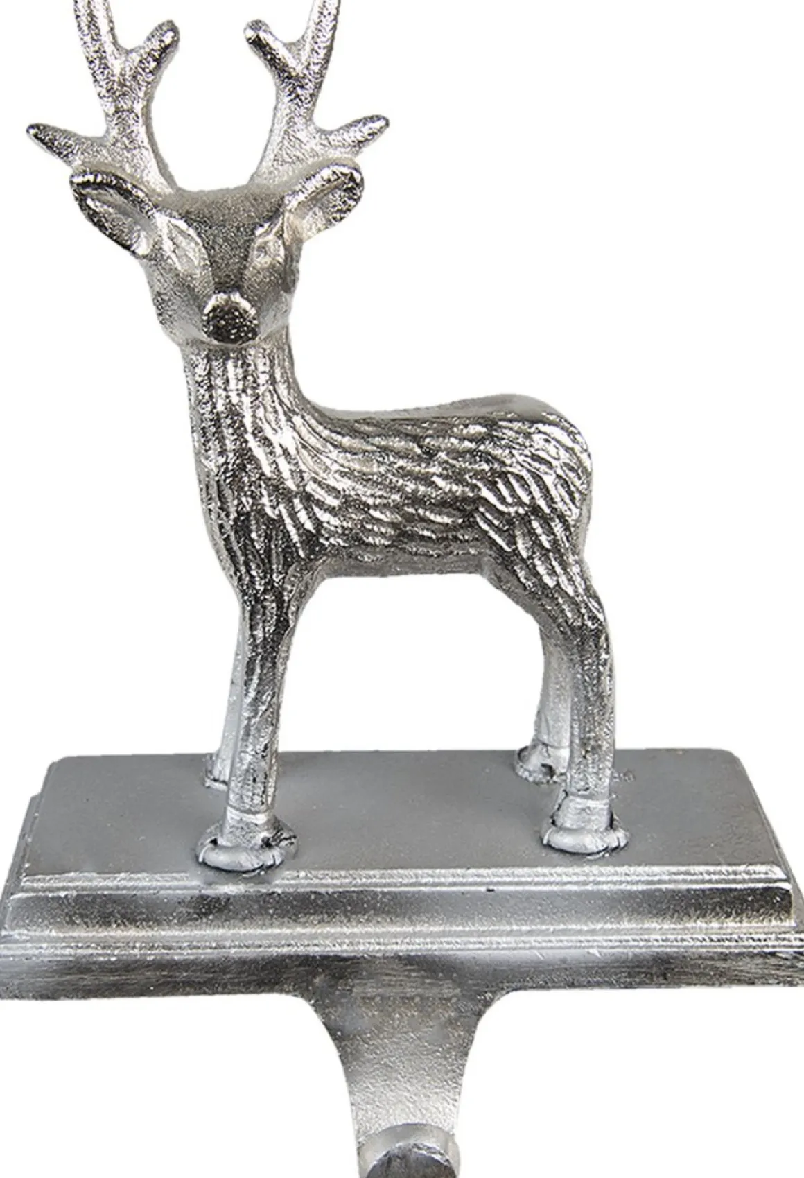 Clayre u0026 Eef Clayre & Eef Haak Kerstsok Rendier 21 Cm Zilverkleurig Aluminium Sale