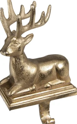 Clayre u0026 Eef Clayre & Eef Haak Kerstsok Rendier 20 Cm Goudkleurig Aluminium Best Sale