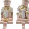 Clayre u0026 Eef Clayre & Eef Haak Kerstsok Set Van 2 Notenkraker 12 Cm Roze Wit Kunststof Kerstdecoratie Cheap