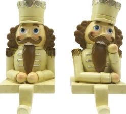 Clayre u0026 Eef Clayre & Eef Haak Kerstsok Set Van 2 Notenkraker 12 Cm Beige Bruin Kunststof Kerstdecoratie Sale