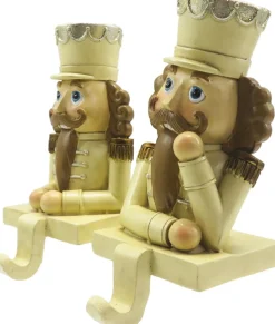 Clayre u0026 Eef Clayre & Eef Haak Kerstsok Set Van 2 Notenkraker 12 Cm Beige Bruin Kunststof Kerstdecoratie Sale