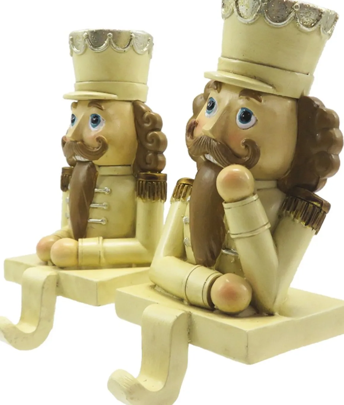 Clayre u0026 Eef Clayre & Eef Haak Kerstsok Set Van 2 Notenkraker 12 Cm Beige Bruin Kunststof Kerstdecoratie Sale