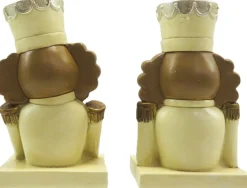 Clayre u0026 Eef Clayre & Eef Haak Kerstsok Set Van 2 Notenkraker 12 Cm Beige Bruin Kunststof Kerstdecoratie Sale