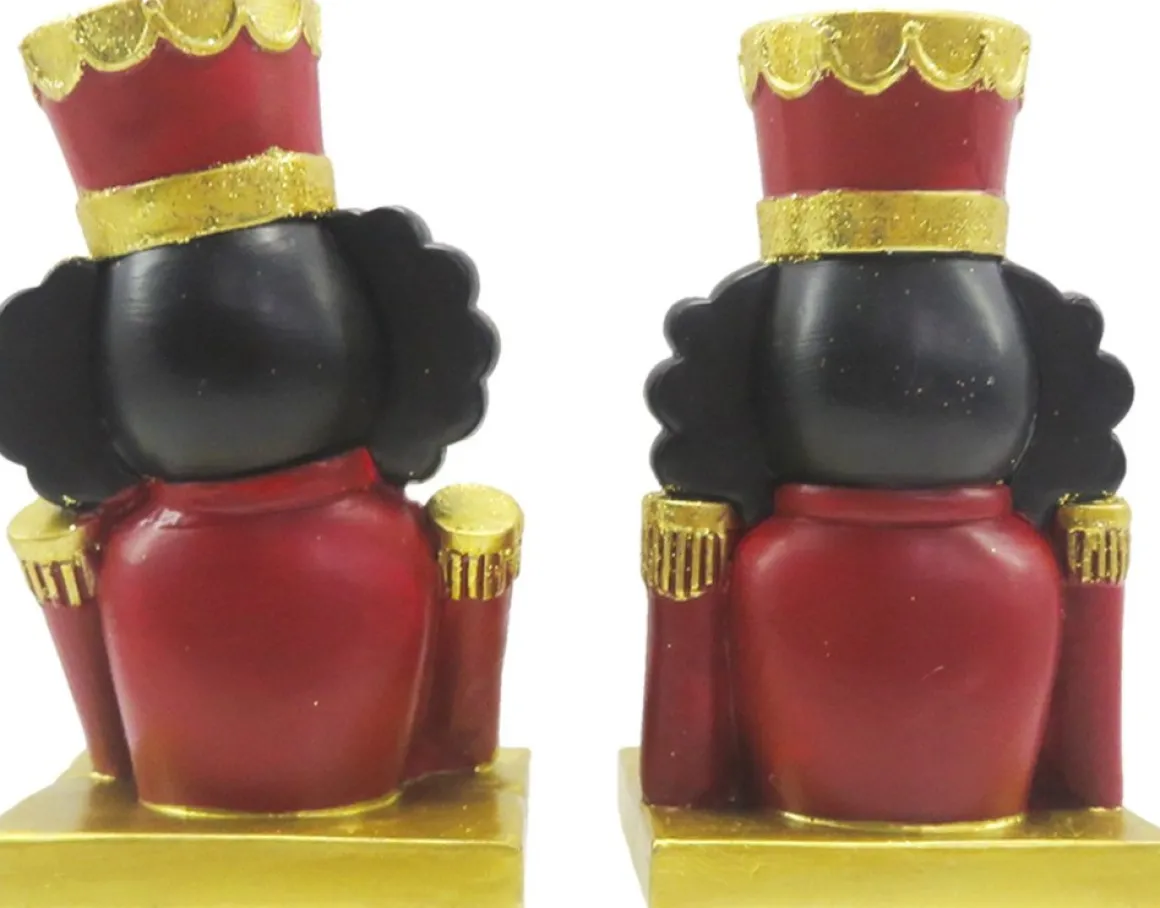 Clayre u0026 Eef Clayre & Eef Haak Kerstsok Set Van 2 Notenkraker 12 Cm Rood Goudkleurig Kunststof Kerstdecoratie Fashion