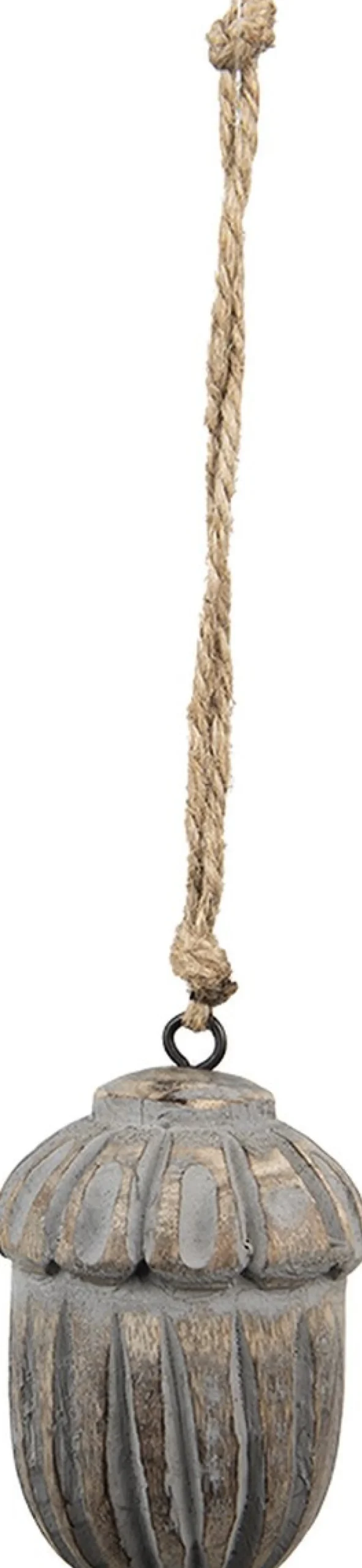 Clayre u0026 Eef Clayre & Eef Hanger Eikel O 5X8 Cm Grijs Bruin Hout Woondecoratie Cheap