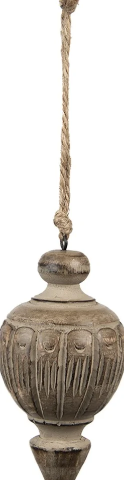Clayre u0026 Eef Clayre & Eef Hanger O 7X13 Cm Bruin Hout Woondecoratie Clearance