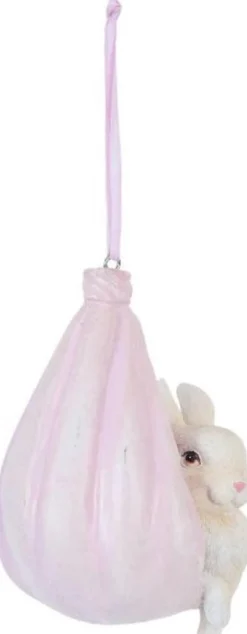 Clayre u0026 Eef Clayre & Eef Hanger 5X7X10 Cm Roze Kunststof Konijn Paasdecoratie Hot