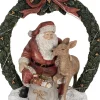 Clayre u0026 Eef Clayre & Eef Kerstdecoratie Met Led-Verlichting Kerstman 23 Cm Rood Polyresin Sale