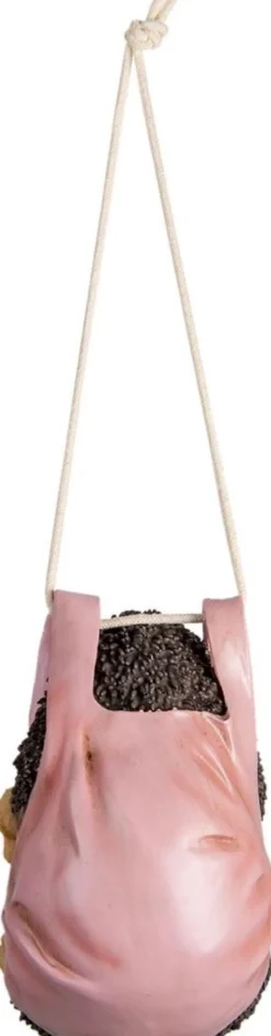 Clayre u0026 Eef Clayre & Eef Kersthanger Egel 13X10X17 Cm Bruin Roze Kunststof Kerstbal Cheap