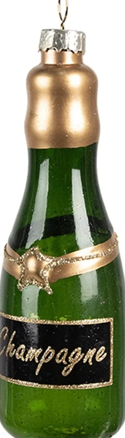 Clayre u0026 Eef Clayre & Eef Kersthanger Fles 12 Cm Groen Glas Kerstboomversiering Cheap