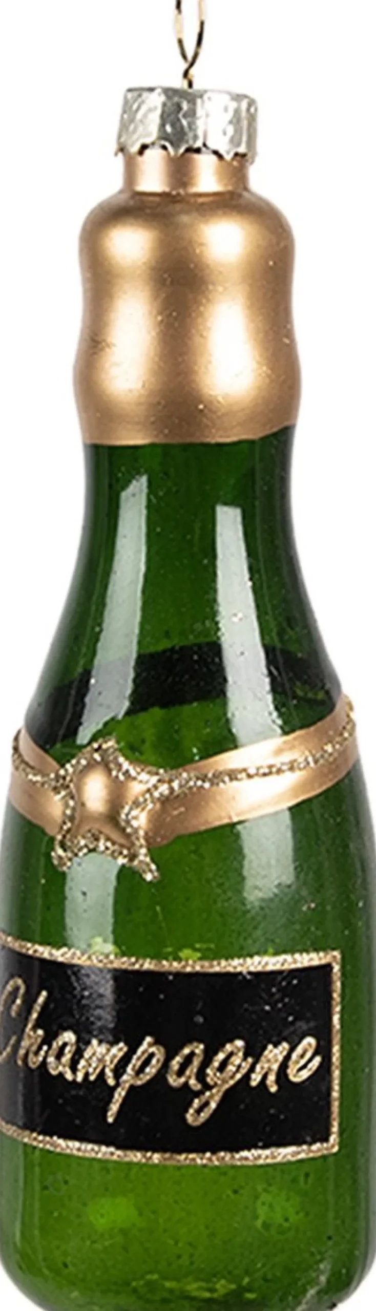 Clayre u0026 Eef Clayre & Eef Kersthanger Fles 12 Cm Groen Glas Kerstboomversiering Cheap