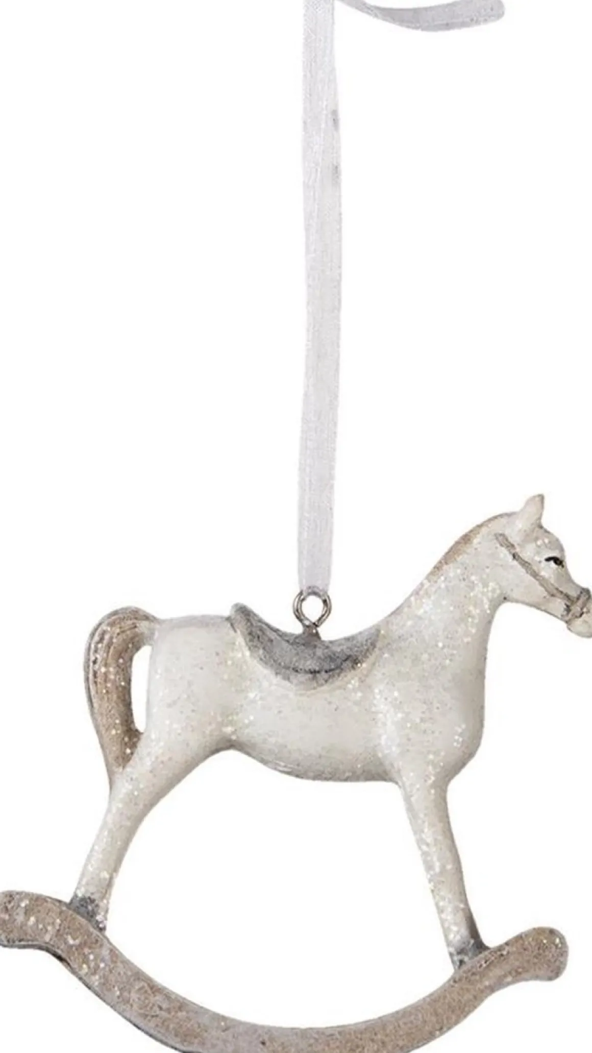 Clayre u0026 Eef Clayre & Eef Kersthanger Hobbelpaard 8 Cm Wit Kunststof Kerstbal Hot