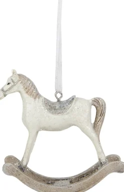 Clayre u0026 Eef Clayre & Eef Kersthanger Hobbelpaard 8 Cm Wit Kunststof Kerstbal Hot