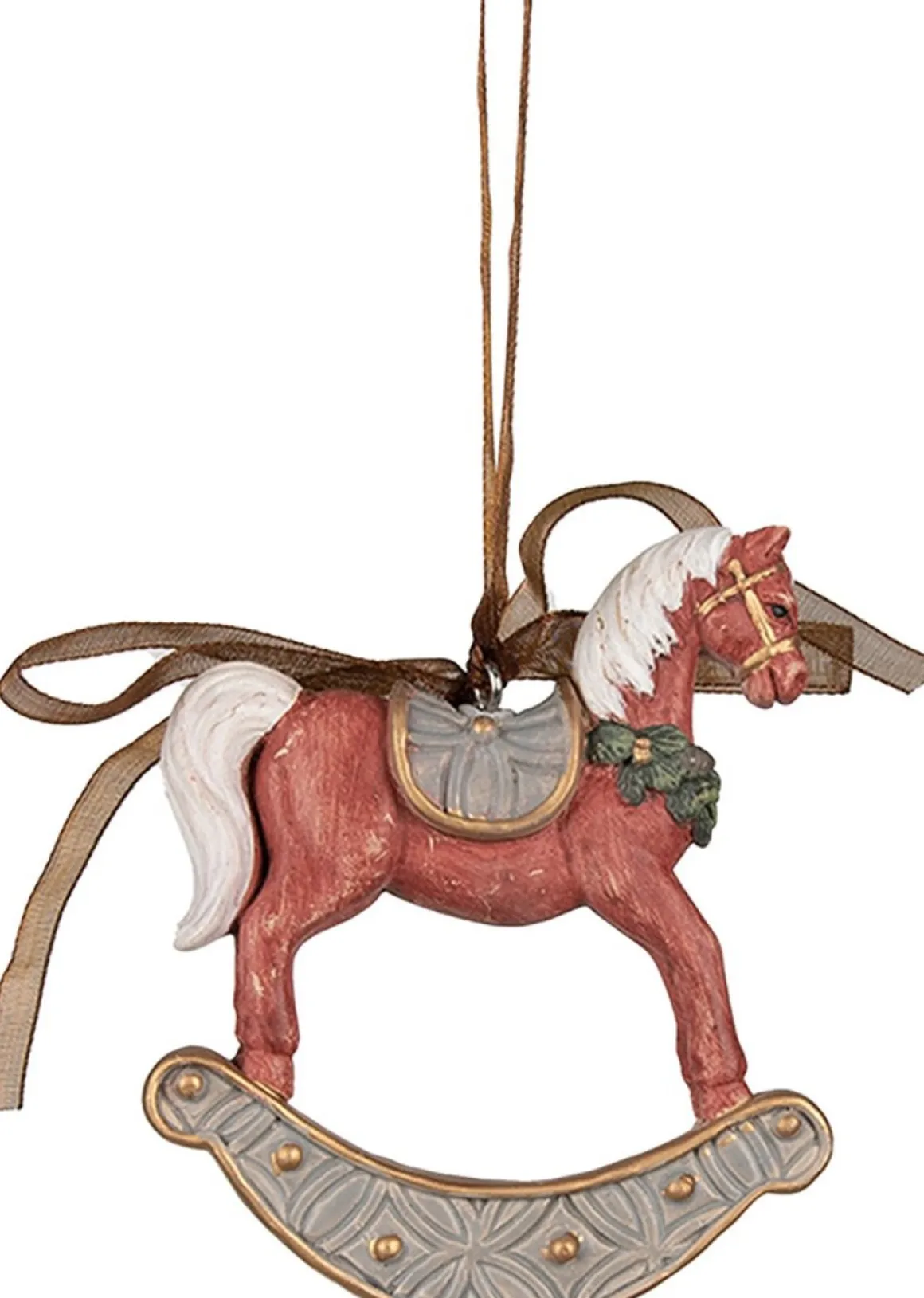 Clayre u0026 Eef Clayre & Eef Kersthanger Hobbelpaard 9 Cm Rood Polyresin Kerstboomversiering Online