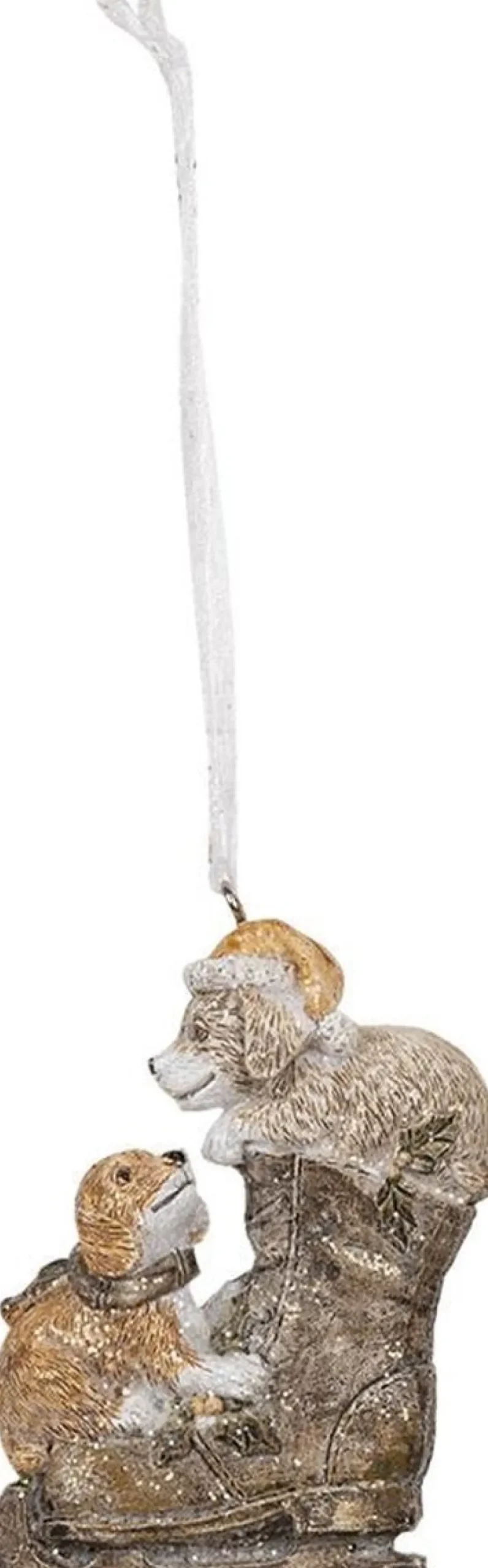 Clayre u0026 Eef Clayre & Eef Kersthanger Hond 6X2X8 Cm Bruin Polyresin Kerstbal Discount