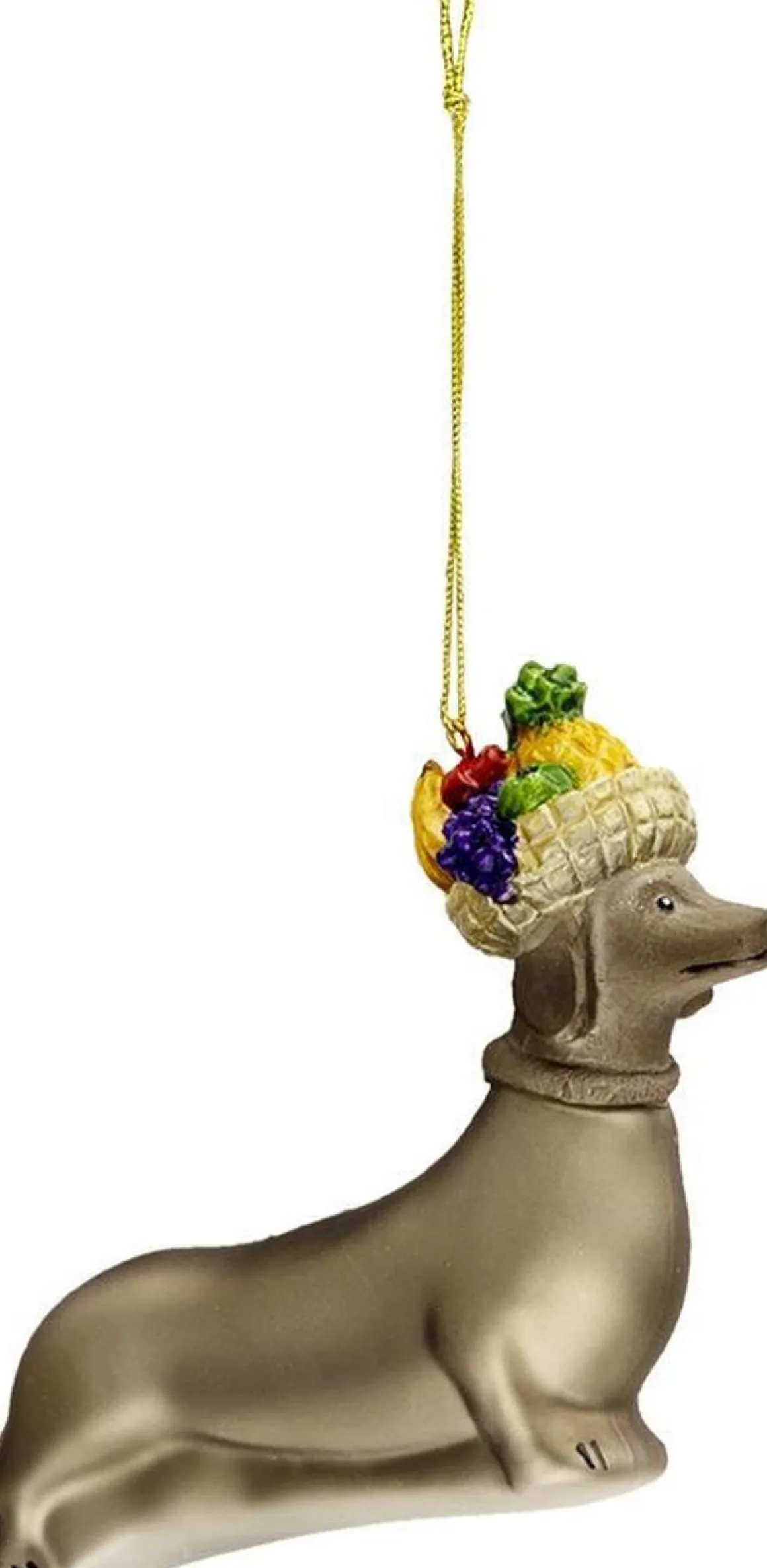 Clayre u0026 Eef Clayre & Eef Kersthanger Hond 11X4X10 Cm Grijs Glas Kerstbal Cheap