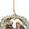 Clayre u0026 Eef Clayre & Eef Kersthanger Kerstgroep 8X3X10 Cm Grijs Beige Kunststof Kerstbal Cheap