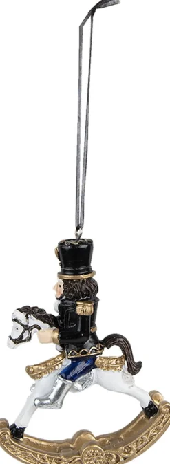 Clayre u0026 Eef Clayre & Eef Kersthanger Notenkraker 10 Cm Zwart Wit Kunststof Kerstbal Flash Sale