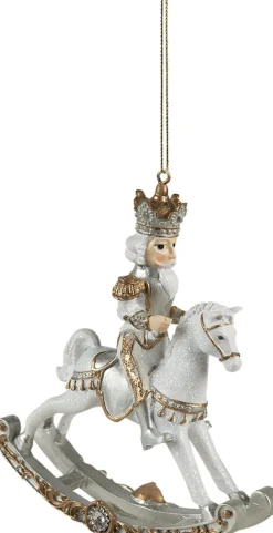 Clayre u0026 Eef Clayre & Eef Kersthanger Notenkraker 15 Cm Wit Kunststof Kerstbal Best Sale