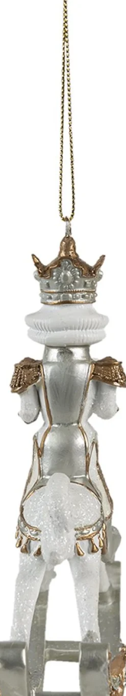 Clayre u0026 Eef Clayre & Eef Kersthanger Notenkraker 15 Cm Wit Kunststof Kerstbal Best Sale