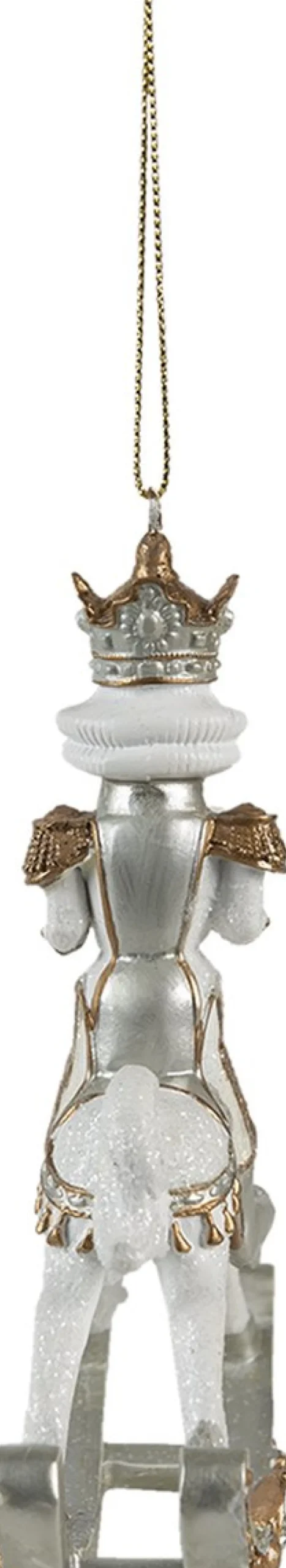 Clayre u0026 Eef Clayre & Eef Kersthanger Notenkraker 15 Cm Wit Kunststof Kerstbal Best Sale