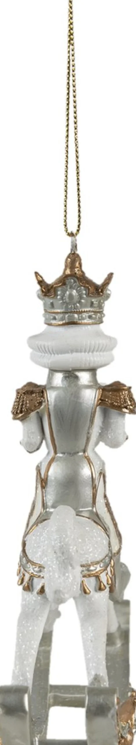 Clayre u0026 Eef Clayre & Eef Kersthanger Notenkraker 15 Cm Wit Kunststof Kerstbal Best Sale