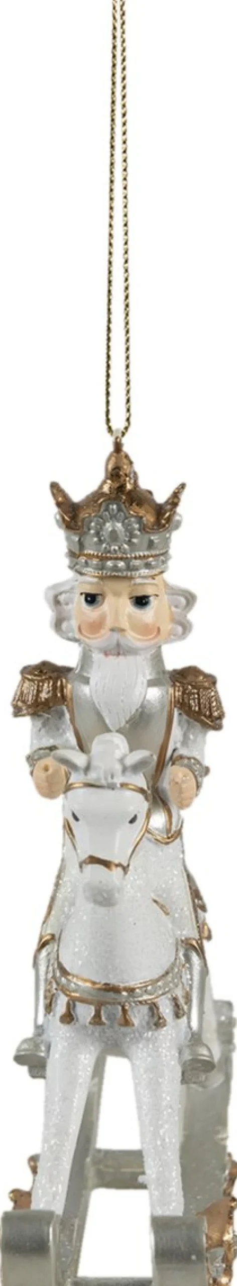 Clayre u0026 Eef Clayre & Eef Kersthanger Notenkraker 15 Cm Wit Kunststof Kerstbal Best Sale