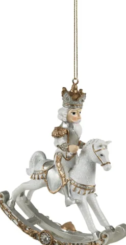 Clayre u0026 Eef Clayre & Eef Kersthanger Notenkraker 15 Cm Wit Kunststof Kerstbal Best Sale