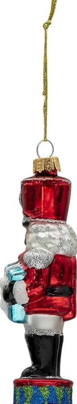Clayre u0026 Eef Clayre & Eef Kersthanger Notenkraker 15 Cm Rood Groen Glas Kerstbal New