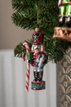 Clayre u0026 Eef Clayre & Eef Kersthanger Notenkraker 15 Cm Rood Groen Glas Kerstbal New