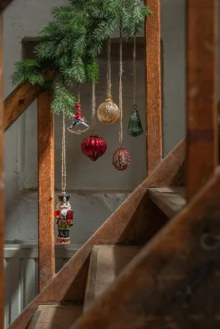 Clayre u0026 Eef Clayre & Eef Kersthanger Notenkraker 17 Cm Rood Groen Glas Kerstbal Online