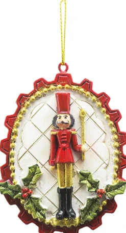 Clayre u0026 Eef Clayre & Eef Kersthanger Notenkraker 8 Cm Rood Wit Kunststof Kerstbal Store