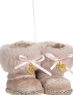 Clayre u0026 Eef Clayre & Eef Kersthanger Schoenen Roze Polyester Kerstbal Best