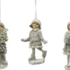 Clayre u0026 Eef Clayre & Eef Kersthanger Set Van 3 Kind 12 Cm Beige Groen Kunststof Kerstdecoratie Shop
